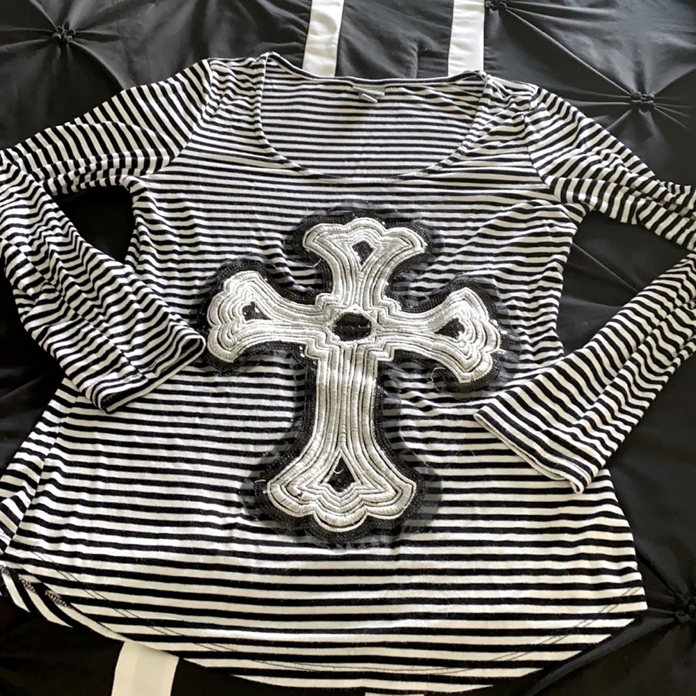 Vanity Long sleeve striped top